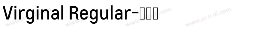 Virginal Regular字体转换